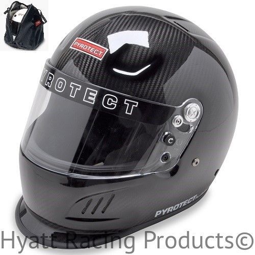 Pyrotect sa2015 pro airflow duckbill racing helmet - all sizes / carbon fiber
