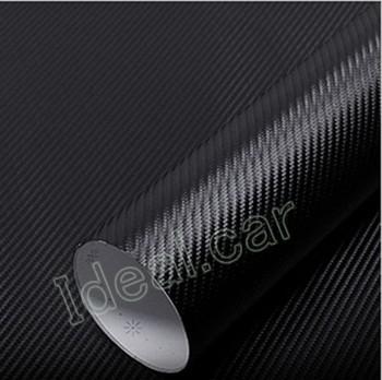 New 30cm * 127cm black carbon fiber vinyl car wrap sheet roll film sticker decal