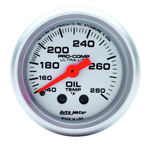 Auto meter 4341 ultra-lite; mechanical oil temperature gauge