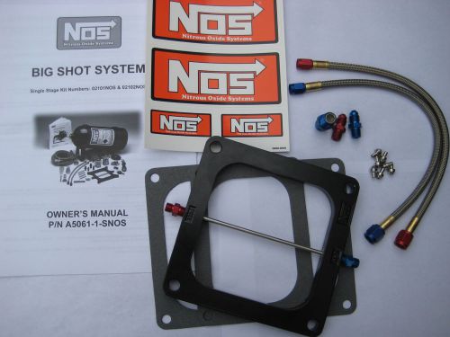 Nos/nitrous/nx/zex/edelbrock/ bigshot holley dominator plate kit 175-400hp-new!