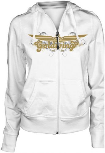Parker synergies gold wing posh womens zip up hoody white md