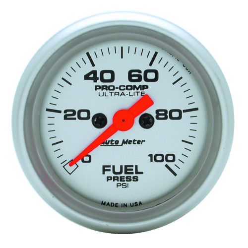 Auto meter 4363 ultra-lite; electric fuel pressure gauge