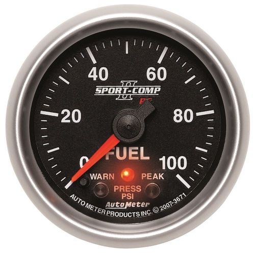 Auto meter 3671 sport-comp pc; fuel pressure gauge