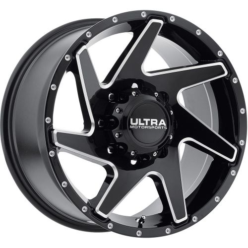 18x9 black milled vortex 206 8x170 +12 wheels ct404 33x12.5x18 tires