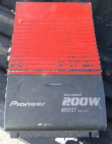 Pioneer gm-x252 200 watt 2 channel car stereo amplifier mosfet