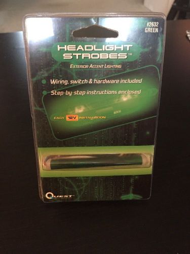 Headlight strobe exterior accent lighting green redline 12v