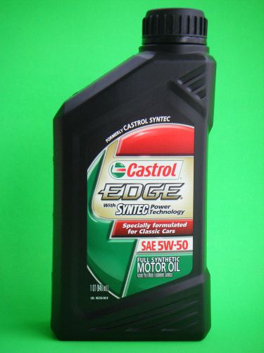 Castrol edge with syntec 5w-50 motor oil – 1 qt