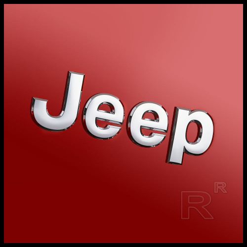 Chrome  jeep  trunk lid emblem hood badge sticker logo decal nameplate