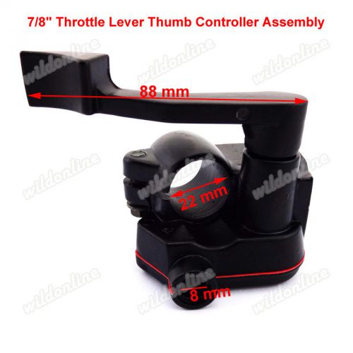 7/8&#034; throttle lever thumb controller assembly for 50 110 125 150cc atv qaud bike
