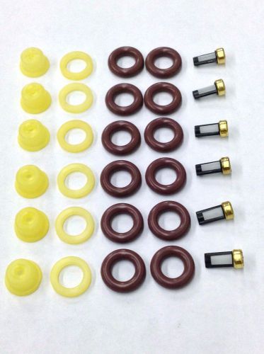 Fuel injector repair kit o-rings pintle caps spacer filters 1992-1994 audi v6