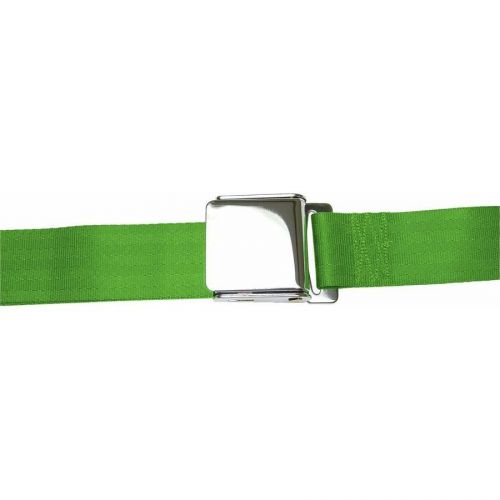 3 point retractable airplane buckle green seat belt (1 belt)four replacement