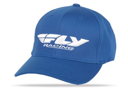 Fly racing podium 2015 youth flex fit hat blue