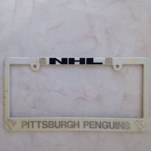 Pittsburgh penguins plastic license plate frame