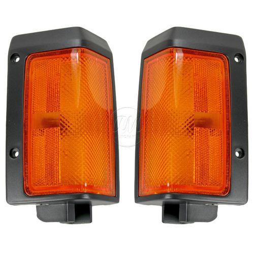 86-87 nissan pickup truck d21 side corner parking marker turn light pair set new