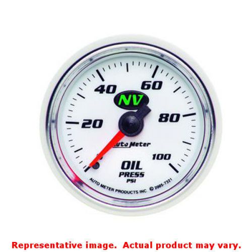 Auto meter 7321 nv series bright anodized 2-1/16&#034; (52.4mm) range: 0-100 psi fit