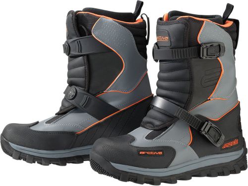 Arctiva snow snowmobile 2016 mechanized boots (black/grey) us 12