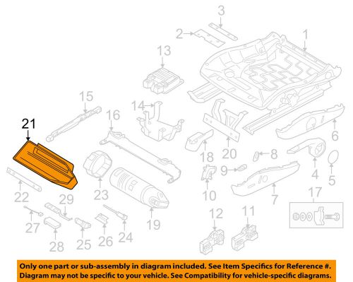 Porsche oem 05-12 911 seats tracks-extinguisher holder 99752160700