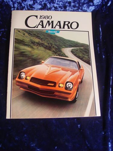 1980 chevrolet camaro  brochure original brochure 16 pages