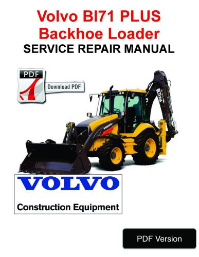 Volvo bl71 plus backhoe loader service repair manual