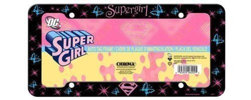 Supergirl supergirl license plate frame (made of plastic)