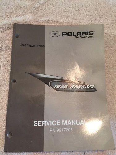 2002 genuine polaris trail boss repair service manual 9917205