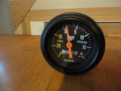 Autometer boost gauge w/ vortech symbol - 20psi - 2 1/16 -