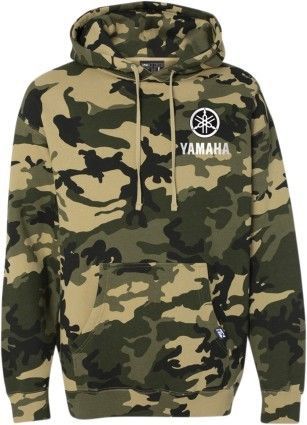 Factory effex yamaha mens pullover hoodie camo/green/white