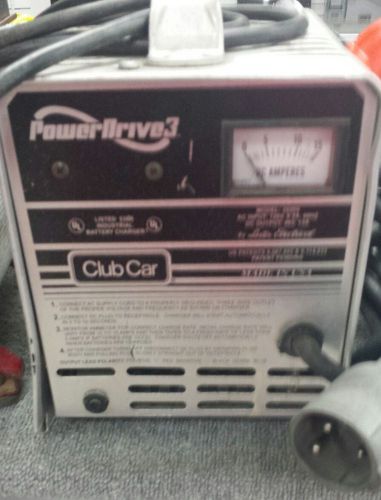 Power drive 3 club car golf cart battery charger 48 volt 13 amp lester electric