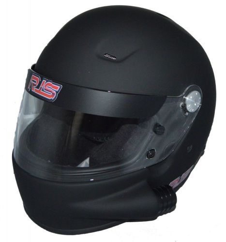 Rjs racing new snell sa2015 full face pro vented helmet matte black medium