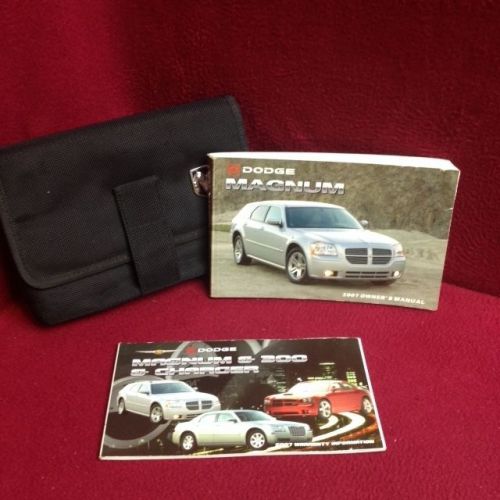2007 dodge magnum oem owners manual with warranty guide and case
