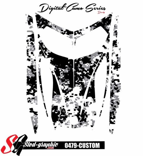 Ski-doo rev mxz snowmobile sled wrap graphics sticker decal kit 03-07 0479custom