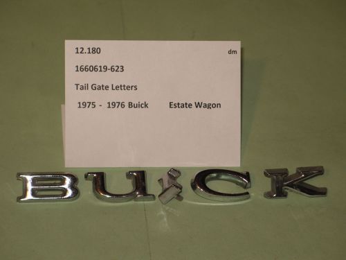 1971-1976 buick estate wagon tail gate letters 1660619-623