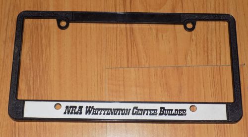 Nra whittington center builder license plate frame national rifle association
