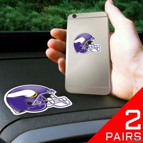 Fanmats - 2 pairs of nfl minnesota vikings dashboard phone grips 13120