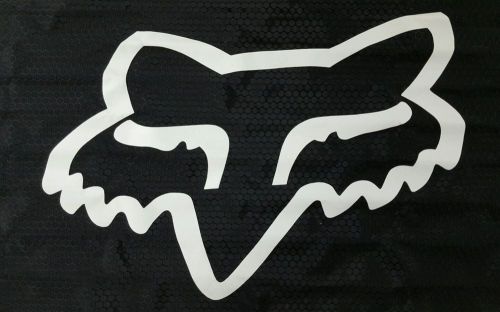 Black fox racing &#034;fox head&#034; banner / sign