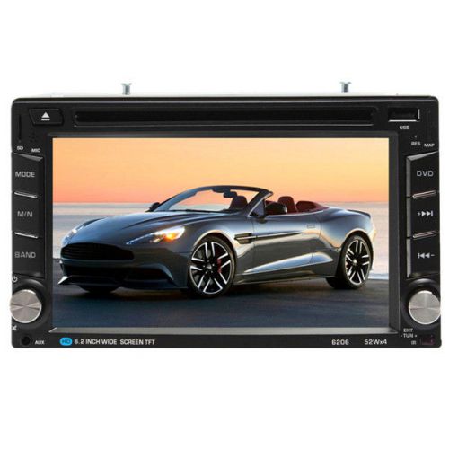 6.2 inch double 2 din hd stereo touchscreen car dvd player bluetooth usb/sd/tv r