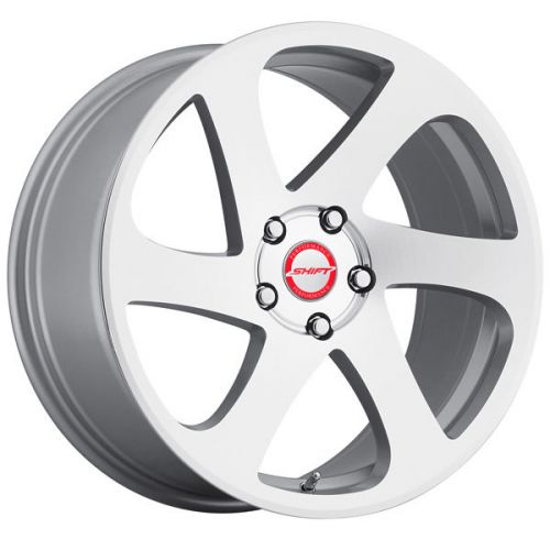 4-new shift 6-speed 18x8.5 5x100 +35mm silver wheels rims