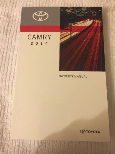 Toyota camry 2014 owner manual