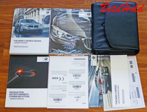 2014 bmw 5 series sedan owners manual  set  with case - *unused*