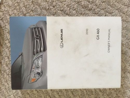 Lexus 2010 gx460 owners manual