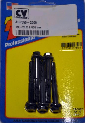 Arp 650-2000 standard chromoly bolt 5 pack 1/4-20 dia x 2.000 l 5/16 wrench hex