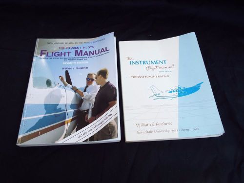 Lot of 2 william k. kershner student pilot instrument flight training manuals