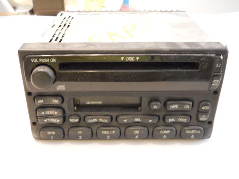 98 - 2003 oem factory ford radio cd & cassette tape stereo player 