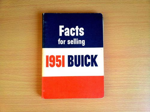1951 buick dealer facts book, original, 130 pages, features, models