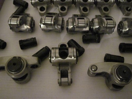 Srr16 pontiac stainless steel roller rocker arms 1.6 ratio 7/16 stud mount