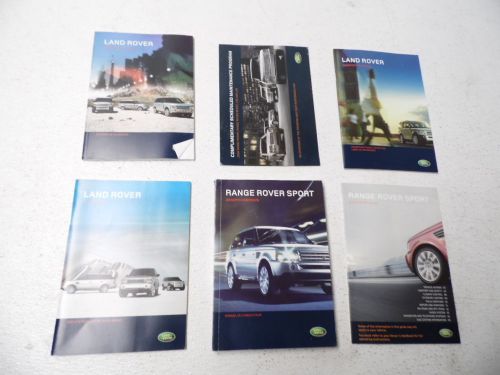 06-09 range rover sport l320 owner owners manual book guide case set oem