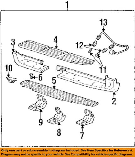 Lincoln ford oem 98-01 navigator running board-socket f85z13411aa