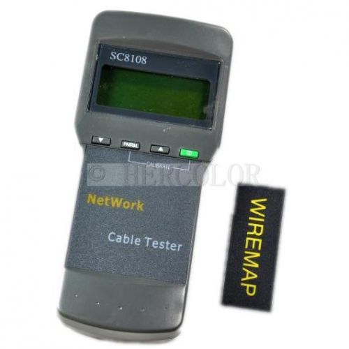 Cat5 rj45 network cable tester test meter sc8108 test line length