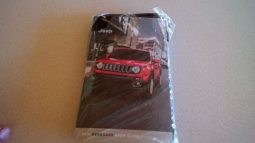2016 jeep renegade complete owners manual (new)