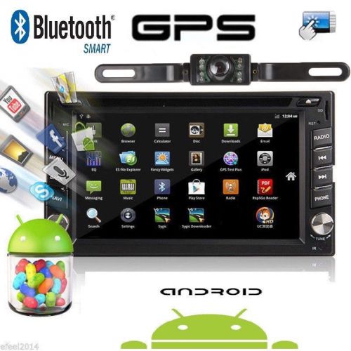 Dual core android 4.4 3g wifi double 2 din car radio stereo dvd player gps navi